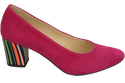 Dámská obuv Fuchsia Přírodní semišová kůže Ozdobný podpatek 158 S ElitaBut