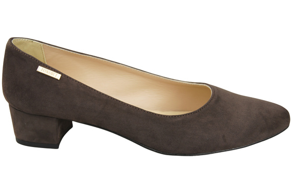 Pohodlné dámské boty Chocolate Natural Suede Leather 220 od ElitaBut