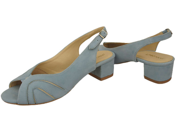 Dámská obuv Sandály semišové kožené Bright Blue 991 ElitaBut