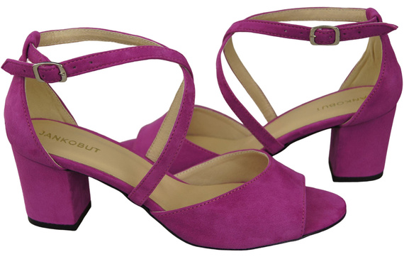 Dámská obuv Sandály Cyclamen přírodní kůže Semiš 111 ElitaBut