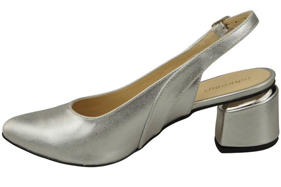 Dámská obuv Stříbrné sandály Přírodní kůže 196 ElitaBut