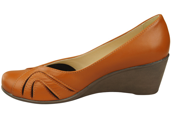 Červená dámská obuv z přírodní kůže 828 ElitaBut