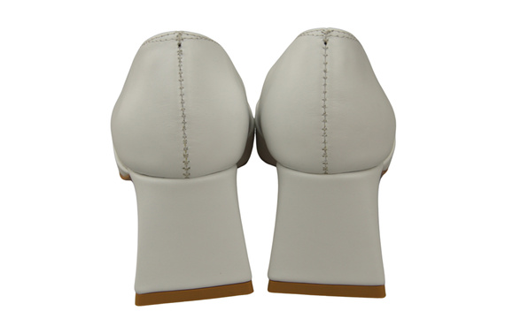 Dámské Lodičky Bílá Pravá Kůže Špičatá Špička Podpatek ElitaBut 221