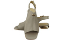Pohodlné dámské sandály Bright Ash Flat Gold Heel Natural Leather 207 ElitaBut