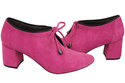 Dámské boty Boty Fuchsia Natural Velour Leather 183 ElitaBut