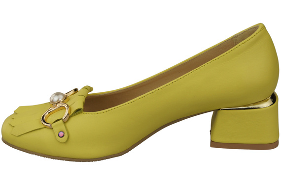 Dámská obuv Lemon Embellished Tassel pumps Přírodní kůže 195 ElitaBut