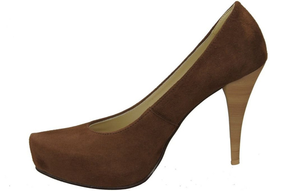 Dámská obuv Hnědá semišová přírodní kůže 644 ElitaBut