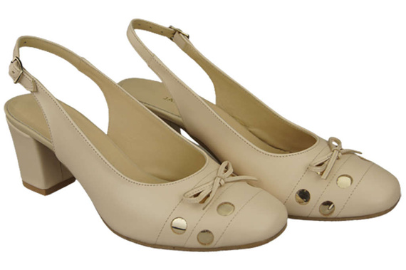 Dámská obuv Sandály béžové přírodní kůže 167 ElitaBut