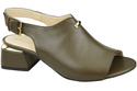 Dámská obuv Sandály Olive gold buckle Natural leather 198 ElitaBut