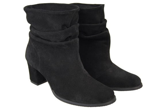 Dámská obuv Přírodní kožené boty Black 986 ElitaBut