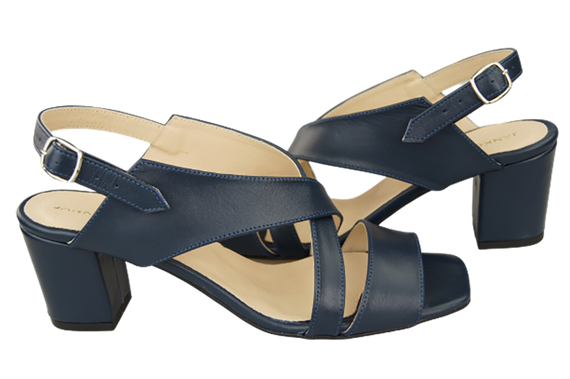 Dámská obuv Sandály Navy blue Natural leather 149 ElitaBut