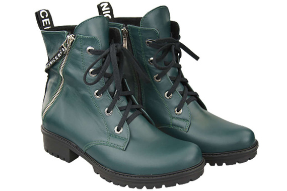 Obuv Boty Malachite Dámské boty s nápisem NICE Přírodní kůže 173 Od ElitaBut