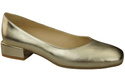 Pohodlná dámská obuv Gold Flats Natural Leather 204 ElitaBut