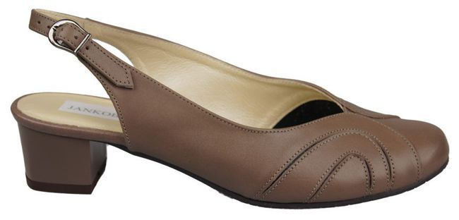 Dámská obuv Sandály z přírodní kůže Cappuccino 842 ElitaBut