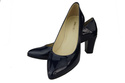 Dámská obuv Dámské lodičky z přírodní kůže Navy blue Lacquer 974 ElitaBut