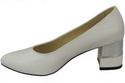 Dámská obuv White Natural Leather pumps 142 ElitaBut