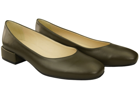 Pohodlná dámská obuv Olive Flat pumps Natural leather 204 ElitaBut