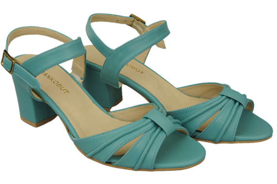 Dámská obuv Tyrkysové sandály Přírodní kůže 168 ElitaBut
