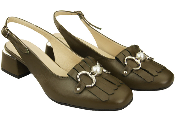 Dámská obuv Olive Sandály zdobené třásněmi Přírodní kůže 208 ElitaBut