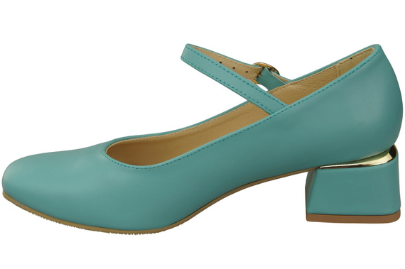 Dámská obuv Obuv s páskem Tyrkysová přírodní kůže 202 ElitaBut