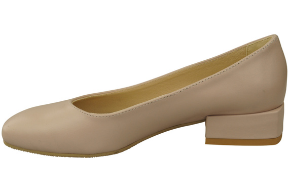 Pohodlná dámská obuv Cappuccino Bright Flat Natural Leather 204 ElitaBut