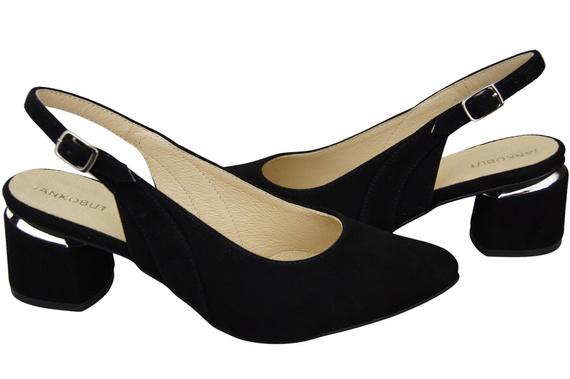 Dámské sandály z přírodní semišové kůže Black Elegance and Comfort 196 Od ElitaBut