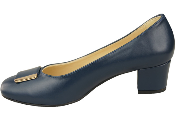 Dámská obuv Natural Leather 187 Navy Blue ElitaBut