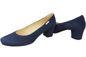 Pohodlná dámská obuv Navy Blue Suede Leather 172 od ElitaBut