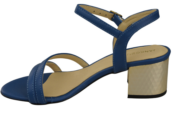 Dámská obuv Modrá přírodní kůže 197 Smyslně odhalující nohy Sandály ElitaBut