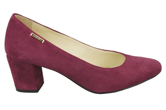 Dámská obuv Dámské lodičky Maroon Suede Natural Leather 106 ElitaBut