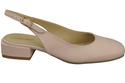 Dámská obuv Sandály Pink Powder Flat Heel Natural Leather 206 ElitaBut