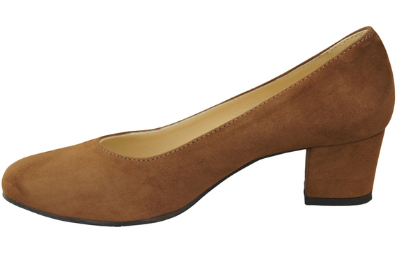 Pohodlná dámská obuv Hnědá semišová přírodní kůže 172 Od ElitaBut