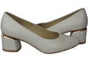 Dámská obuv White Natural Leather pumps 143 ElitaBut