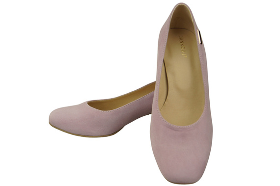 Pohodlná dámská obuv Bright Lilac Suede Natural Leather 172 Od ElitaBut