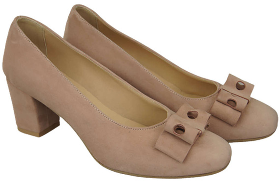 Dámská obuv Powder Pink Suede Leather 163 ElitaBut