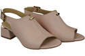 Dámská obuv Sandály Powder pink gold buckle Přírodní kůže 198 ElitaBut