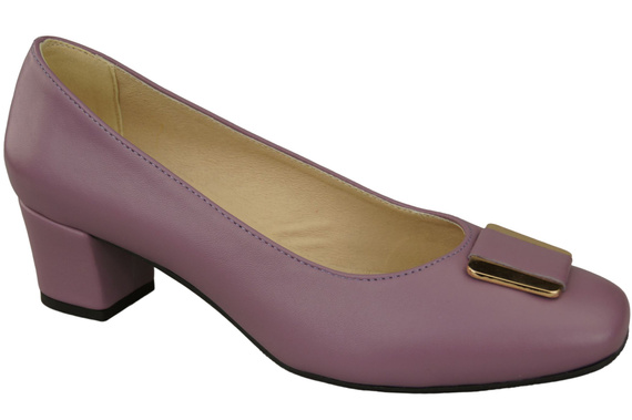 Dámská obuv Dámské lodičky Přírodní kůže 187 Lila ElitaBut