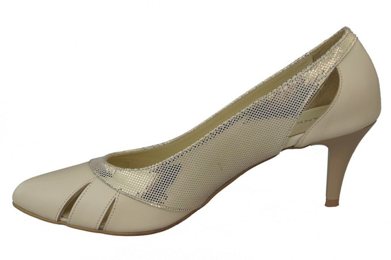 Dámská obuv Beige-Gold Natural Leather 995 ElitaBut