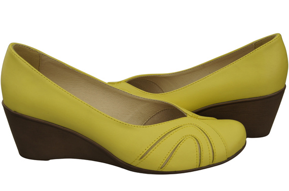 Lemon Kožené dámské lodičky na kotvách 828 ElitaBut