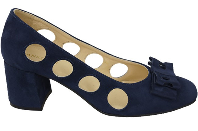 Dámská obuv Navy blue Přírodní semišová kůže 182 ElitaBut