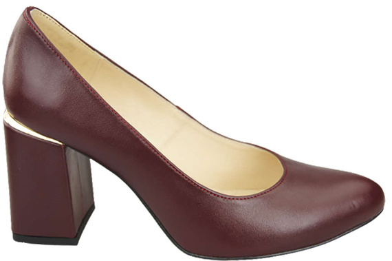 Dámská obuv Maroon Natural Leather 179 ElitaBut
