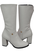 Obuv Dámské boty White to Half Calf přírodní kůže 189 ElitaBut