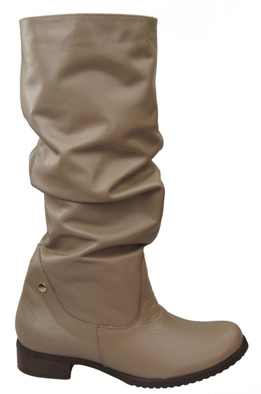 Dámské boty Cappuccino tmavá kůže 123 ElitaBut