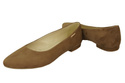 Dámské baleríny Olive Leather Natural Suede 131 ElitaBut