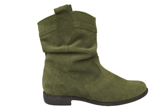 Dámské boty Saszki Bottle Winter natural leather velour 117 Z ElitaBut