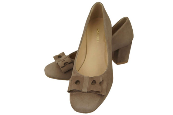 Dámská obuv Dámské lodičky Cappuccino Semišová kůže 163 ElitaBut