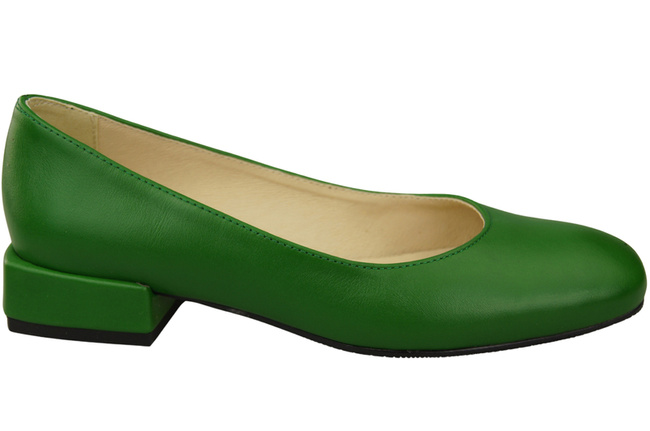 Pohodlná dámská obuv Zelené byty Přírodní kůže 204 ElitaBut