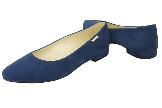 Dámské boty Baleríny navy blue semišová kůže 131 ElitaBut
