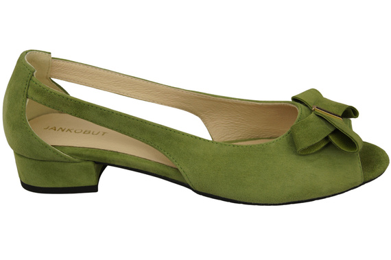 Dámské sandály Pistachio Natural Suede Leather 994 Z Kombinace stylu a pohodlí ElitaBut