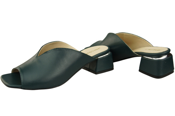 Dámská obuv Žabky na podpatku Malachite Natural Leather 210 ElitaBut